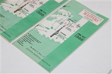 1986 (x2), 1987 & 1988 Masters Tournament Spectator Guides