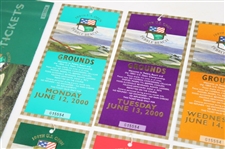 Complete 2000 US Open at Pebble Beach Ticket Set plus Voucher - Tiger Woods Win