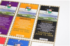 Complete 2000 US Open at Pebble Beach Ticket Set plus Voucher - Tiger Woods Win