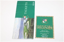 Complete 2000 US Open at Pebble Beach Ticket Set plus Voucher - Tiger Woods Win