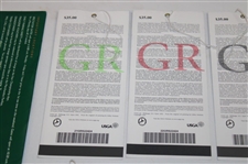 Complete 2002 US Open at Bethpage Black Ticket Set plus Voucher - Tiger Woods Win