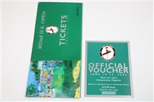 Complete 2002 US Open at Bethpage Black Ticket Set plus Voucher - Tiger Woods Win