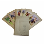 "Golfing" by H.H. Harris with Six (6) Original Subjects Reproduced in Colour Gravure