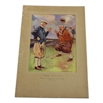 Golfing by H.H. Harris with Six (6) Original Subjects Reproduced in Colour Gravure