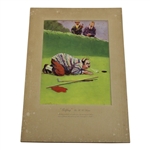 Golfing by H.H. Harris with Six (6) Original Subjects Reproduced in Colour Gravure