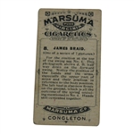 James Braid 1914 Marsuma Co. Cigarette Golf Card #8