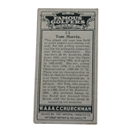 Tom Morris 1927 W.A. & A.C. Churchman Famous Golfers Small Golf Card #33