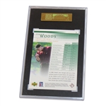 Tiger Woods 2001 Upper Deck Golf Card #1 SGC 96 MINT-9