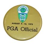 1975 PGA Championship at Firestone CC PGA Official Badge - Jack Nicklaus Win