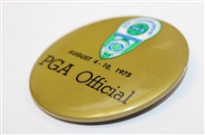 1975 PGA Championship at Firestone CC PGA Official Badge - Jack Nicklaus Win