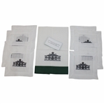 Augusta National Guest Towel & Linen Cocktail Napkins Clubhouse (8) With Card