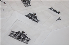 Augusta National Guest Towel & Linen Cocktail Napkins Clubhouse (8) With Card