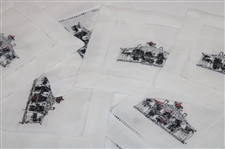 Augusta National Guest Towel & Linen Cocktail Napkins Clubhouse (8) With Card