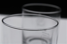 Pair of Augusta National Golf Club Logo Cut Sterling Whiskey Glasses