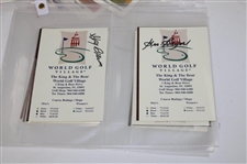 Mueller Enterprises Twenty Four (24) PGA Tour Cards #2288/10000 & Seven (7) Signed World Golf Village Scorecards