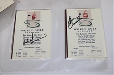 Mueller Enterprises Twenty Four (24) PGA Tour Cards #2288/10000 & Seven (7) Signed World Golf Village Scorecards
