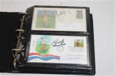 Seventy Nine (79) FDC's Signed by Immelman, Fowler, Tommy Armour & more w/Binder