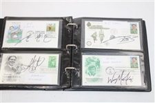 Seventy Nine (79) FDC's Signed by Immelman, Fowler, Tommy Armour & more w/Binder