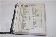 Fifty Masters (50) Pairing Sheets (1961-2014) & PGA Pro Set Cards w/Twenty Nine (29) Signed By Professional Golfers 