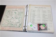 Fifty Masters (50) Pairing Sheets (1961-2014) & PGA Pro Set Cards w/Twenty Nine (29) Signed By Professional Golfers 