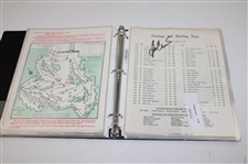 Fifty Masters (50) Pairing Sheets (1961-2014) & PGA Pro Set Cards w/Twenty Nine (29) Signed By Professional Golfers 