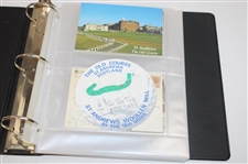 Fifty (50) Assorted PGA Course Postcards in Binder