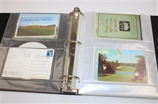 Fifty (50) Assorted PGA Course Postcards in Binder