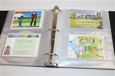 Fifty (50) Assorted PGA Course Postcards in Binder