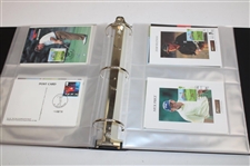 Fifty (50) Assorted PGA Course Postcards in Binder