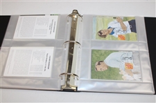 Fifty (50) Assorted PGA Course Postcards in Binder