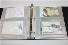 Fifty (50) Assorted PGA Course Postcards in Binder