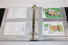 Fifty (50) Assorted PGA Course Postcards in Binder