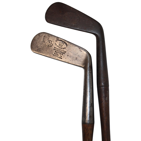 Prestwick S.V.B. Mid Iron Circa 1905 & R. Forgan St. Andrews Hand Forged Putter