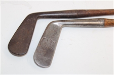 Prestwick S.V.B. Mid Iron Circa 1905 & R. Forgan St. Andrews Hand Forged Putter