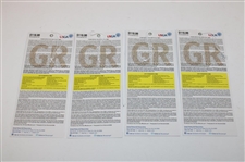 Nineteen (19) Assorted 2012 US Open at The Olympic Club Tickets