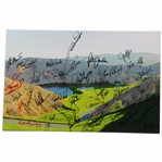 Multi-Signed with Eleven (11) Major Champions Canvas Print JSA ALOA