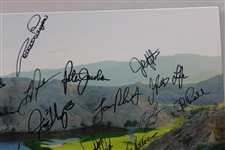 Multi-Signed with Eleven (11) Major Champions Canvas Print JSA ALOA