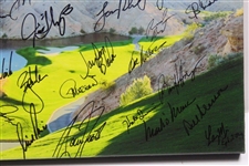 Multi-Signed with Eleven (11) Major Champions Canvas Print JSA ALOA