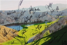 Multi-Signed with Eleven (11) Major Champions Canvas Print JSA ALOA