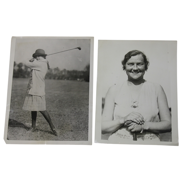 1922 & 1931 Marion Turpie Lake Wire Photos - 14yr Old Record Breaker & Winning 3rd Southern