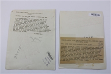 1922 & 1931 Marion Turpie Lake Wire Photos - 14yr Old Record Breaker & Winning 3rd Southern