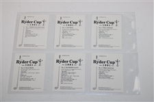 Set of 24 The Ryder Cup 1991 Golf Cards