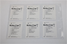 Set of 24 The Ryder Cup 1991 Golf Cards