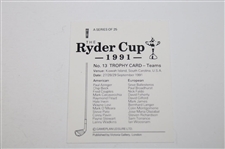 Set of 24 The Ryder Cup 1991 Golf Cards