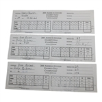 Champion Dan Quinns Three 2001 American Century Celebrity Championship Scorecards JSA ALOA