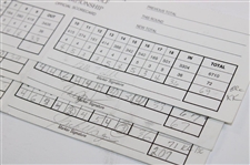 Champion Dan Quinn's Three 2001 American Century Celebrity Championship Scorecards JSA ALOA