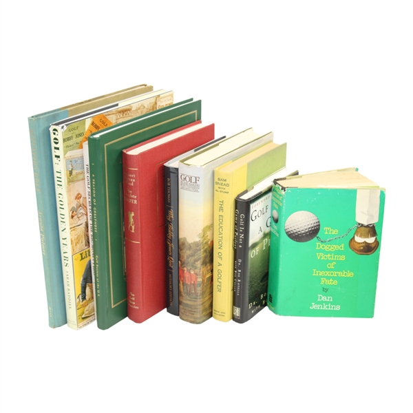 Ten (10) Assorted Golf Books - Instant Library
