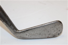 B.G.I. Smooth Face Iron w Stamped In Hozel w/Horsehide Grip & Shaft Stamp Circa 1905