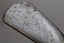 B.G.I. Smooth Face Iron w Stamped In Hozel w/Horsehide Grip & Shaft Stamp Circa 1905