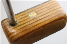 Macdougall Palmer Design Putter & Wood/Brass Putter Designed By Palmer w/Sweet Spot On Face